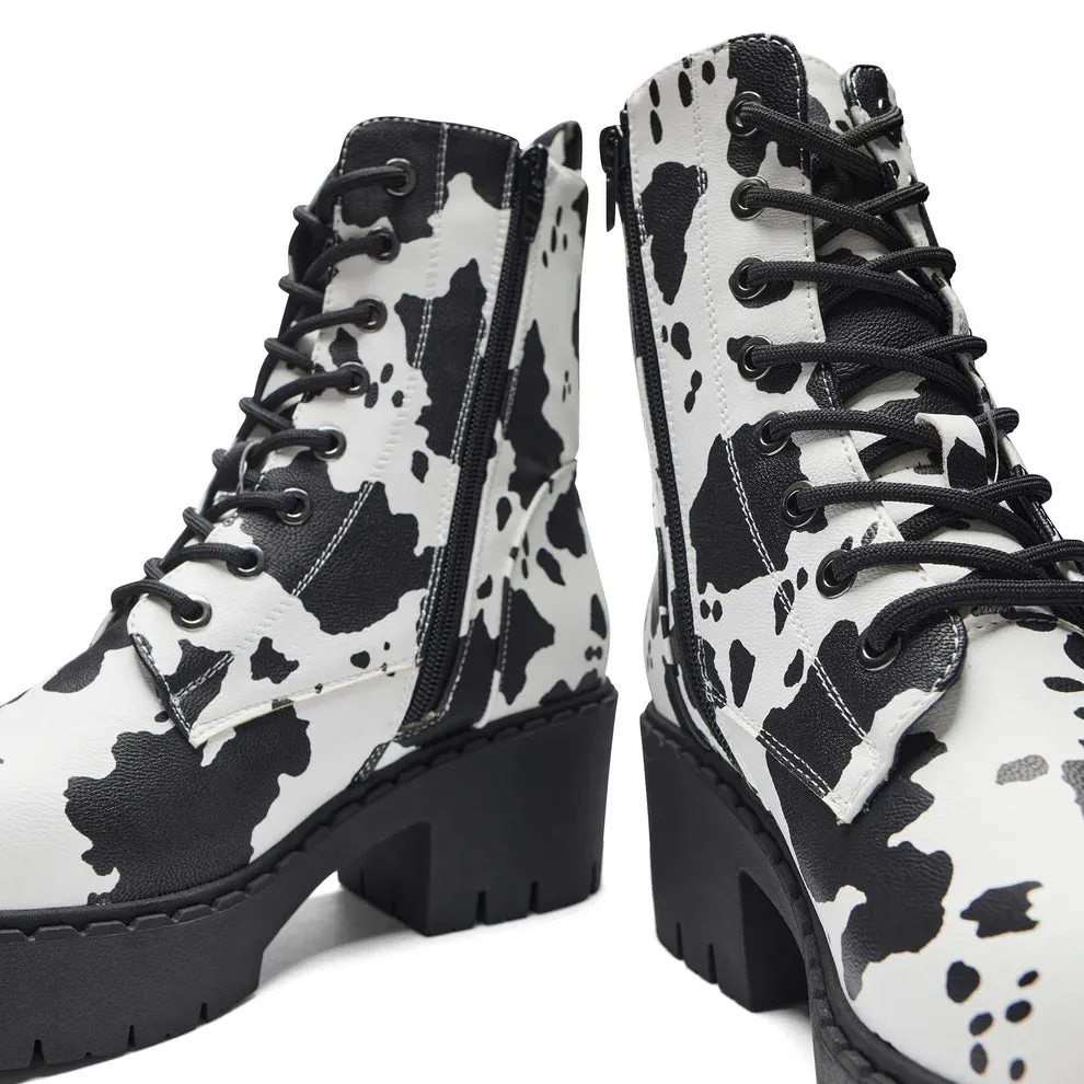 Kaos 3151 Lace Up Platform Ankle Boots
