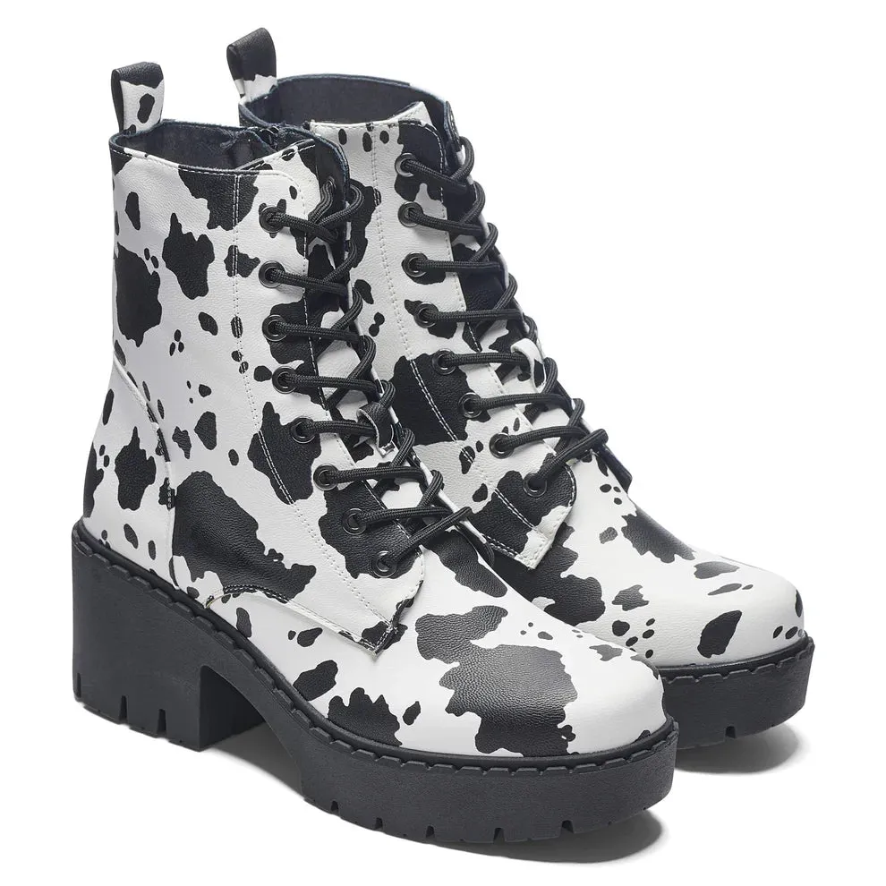 Kaos 3151 Lace Up Platform Ankle Boots