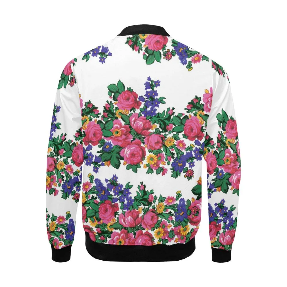 Kokum's Revenge-White Bomber Jacket for Men