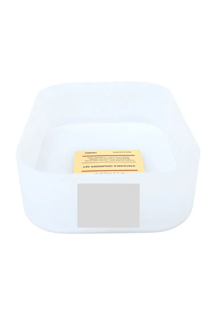 Landmark Stackable Organizer - White 11 x 15 x 4cm