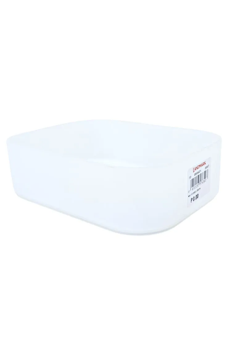 Landmark Stackable Organizer - White 11 x 15 x 4cm