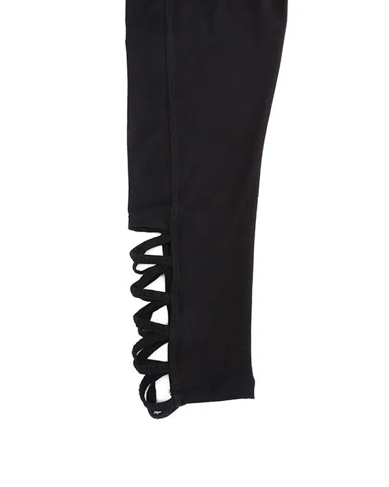 Lattice Hem BAMBOO Sports Leggings