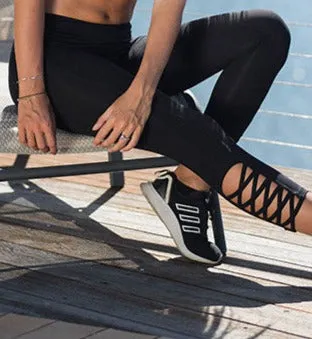 Lattice Hem BAMBOO Sports Leggings