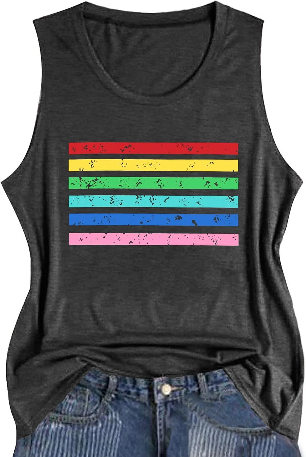 LAZYCHILD Pride Shirts for Women: Rainbow Heart Graphic Shirt Gay Pride T-Shirt LGBT Equality Short Sleeve Tops