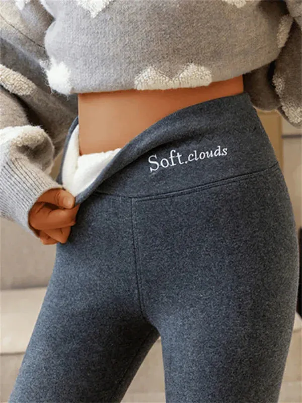 Leggings amincissants doublés de molleton d'Evelyn