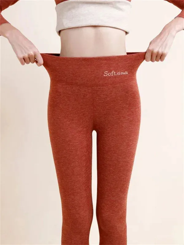 Leggings amincissants doublés de molleton d'Evelyn