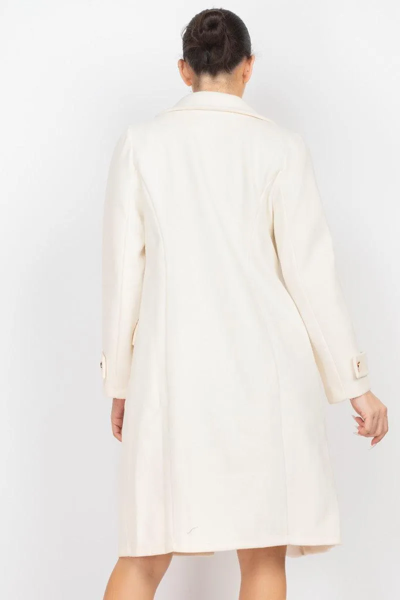 long double breasted peacoat