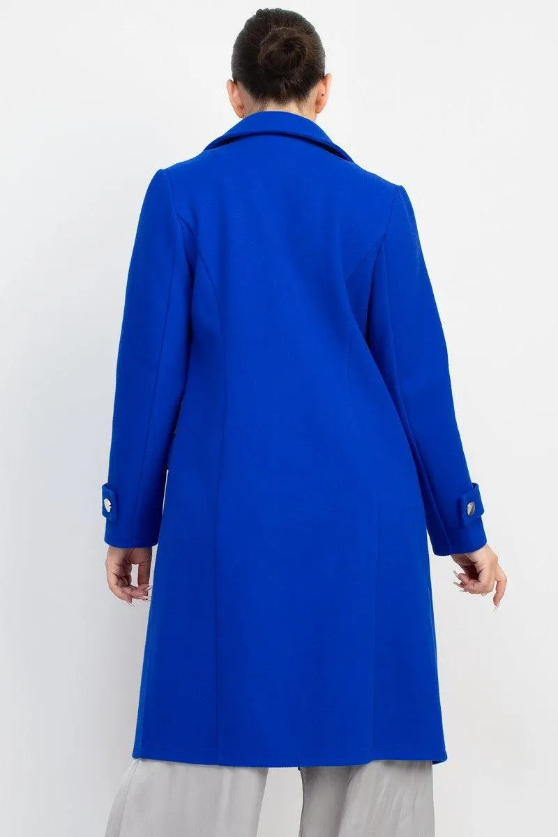 long double breasted peacoat