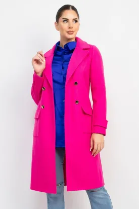 long double breasted peacoat