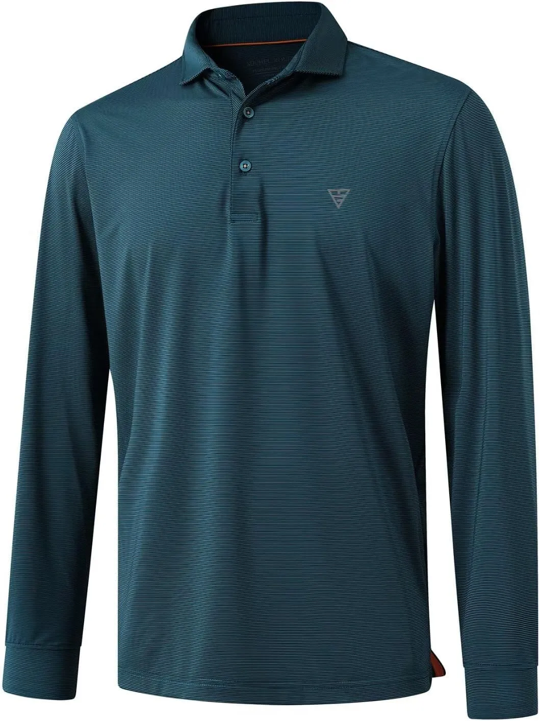 M MAELREG Short and Long Sleeve Polo Shirts for Men Dry Fit Performance Moisture Wicking Sport Pin Striped Mens Golf Shirts