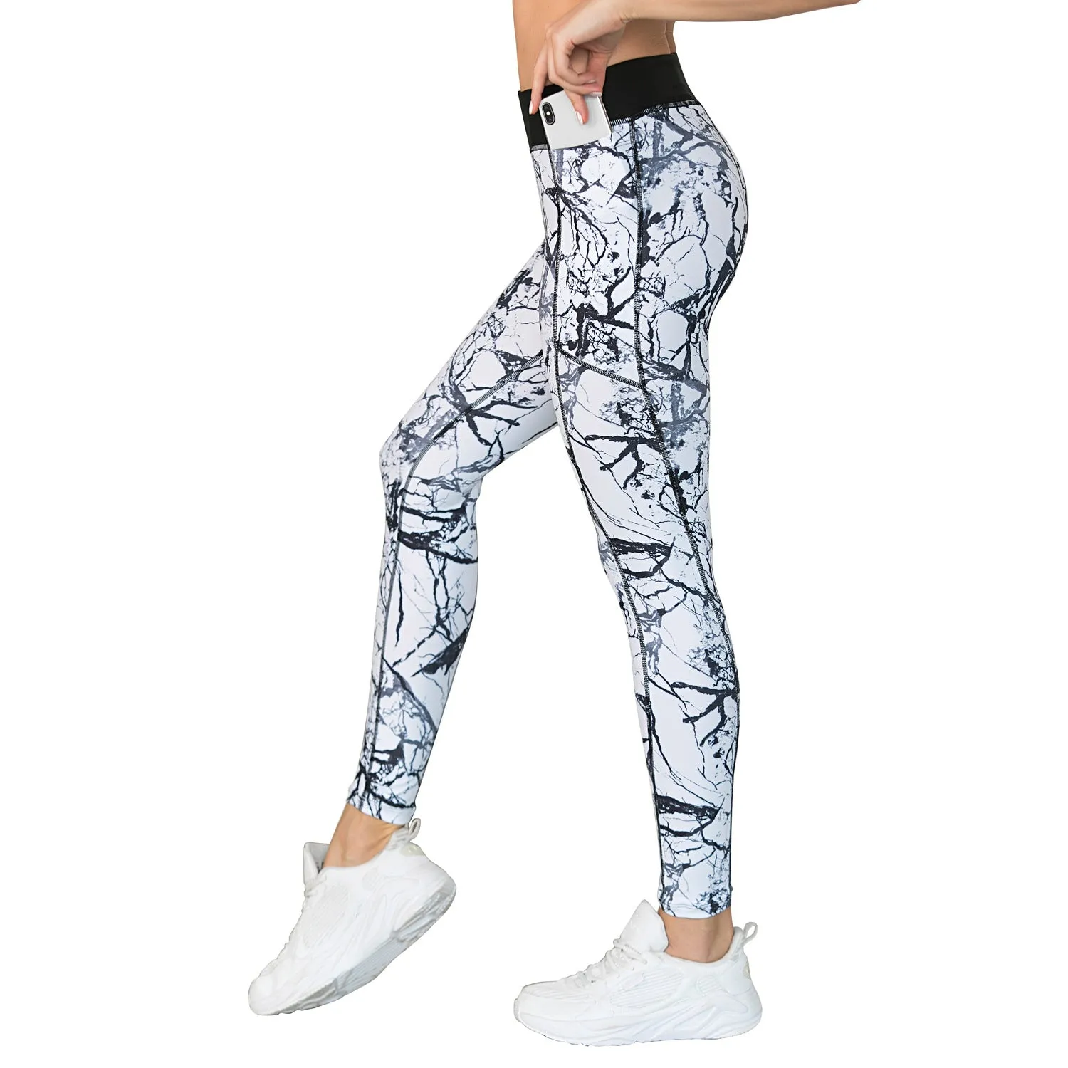 Marble Effect Yoga & Running Suits