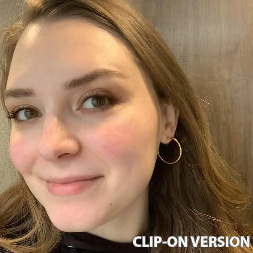 MEDIUM HOOP EARRINGS IN GOLD