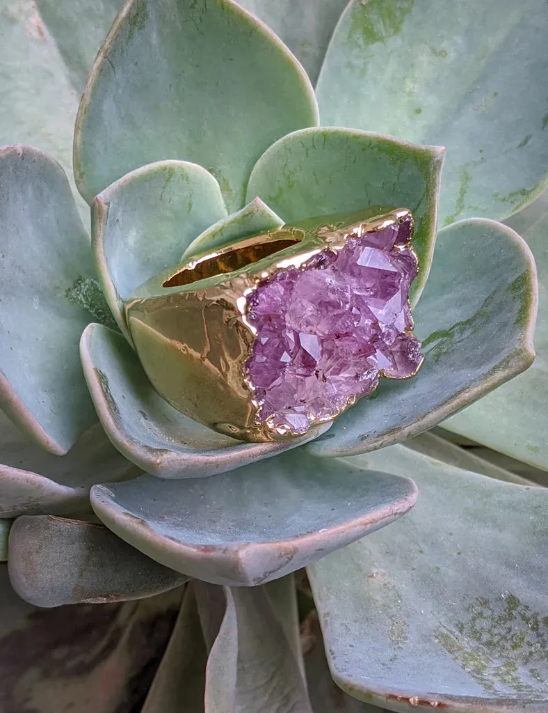 Nuance Gold Druzy Ring | More Color Options