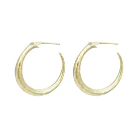 Oroboros Large Gold Vermeil Snake Hoops