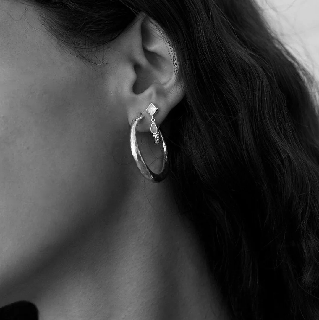 Oroboros Large Gold Vermeil Snake Hoops