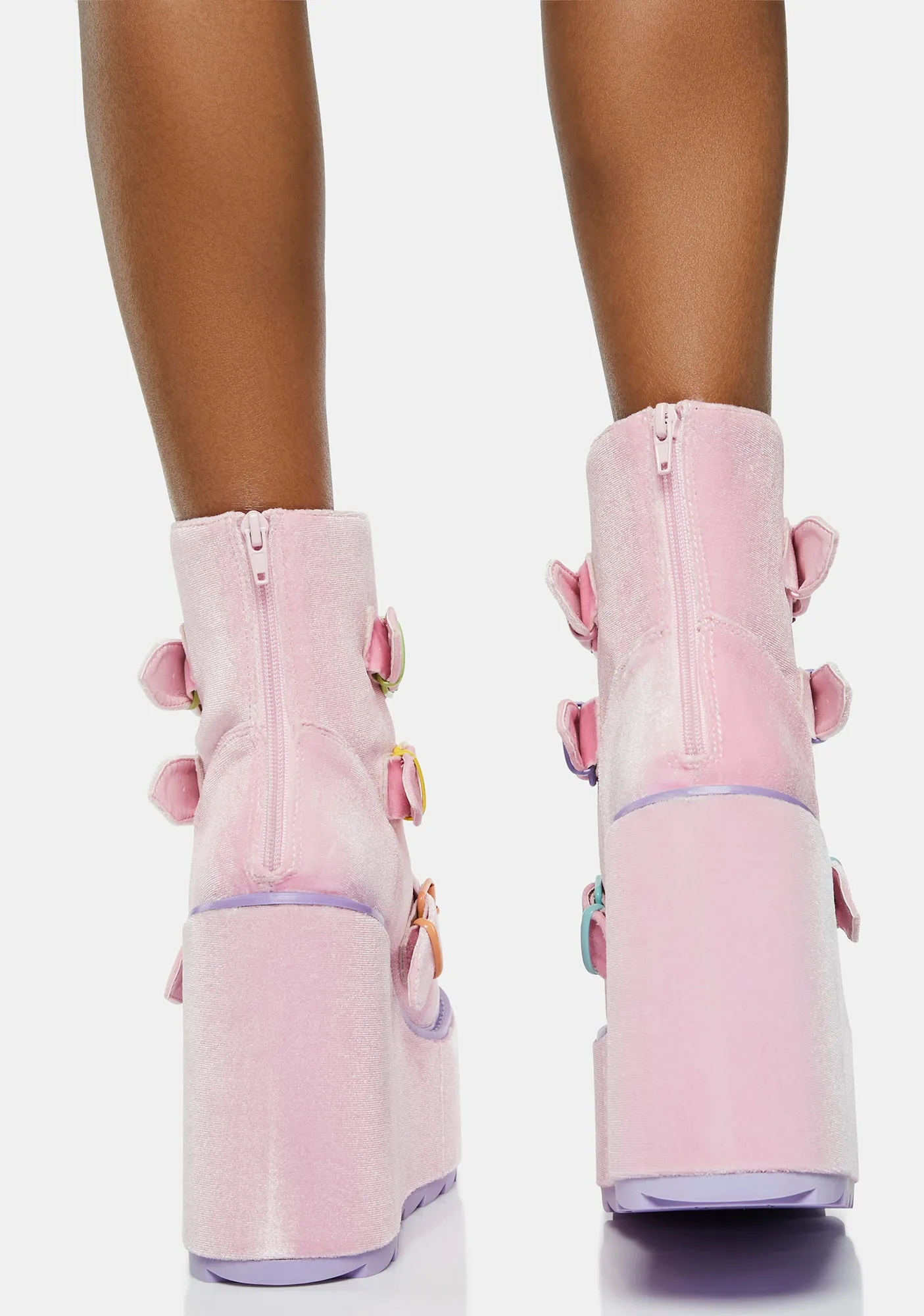 Pink Velvet Dune Lo Care Bears Boots