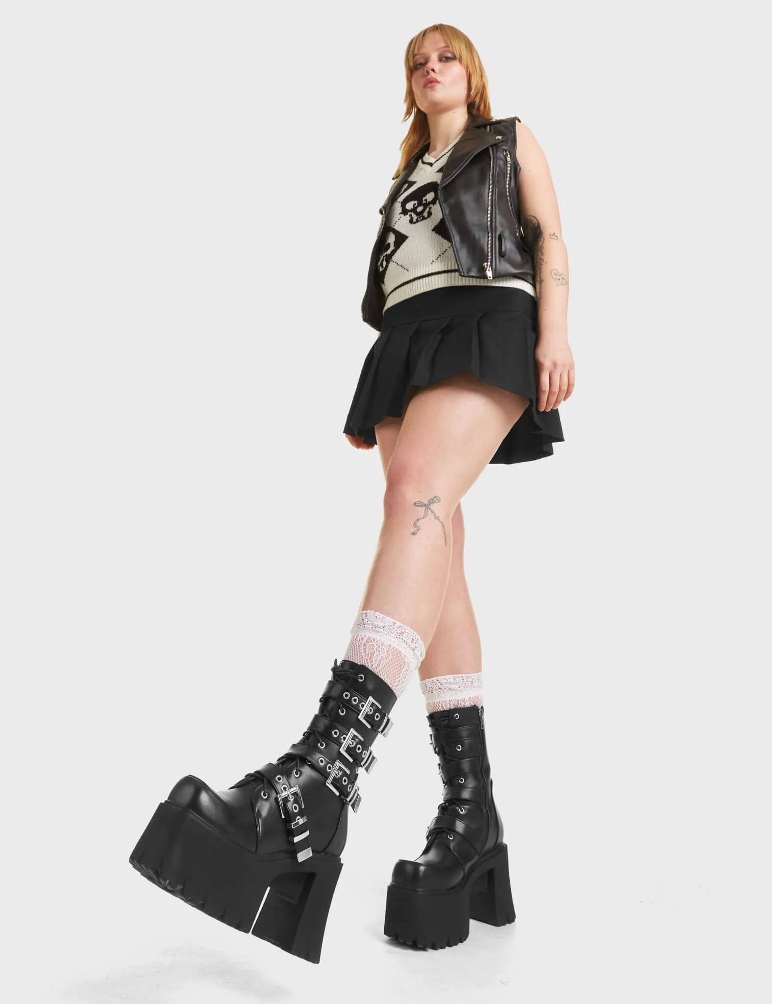 Secret History Chunky Platform Ankle Boots