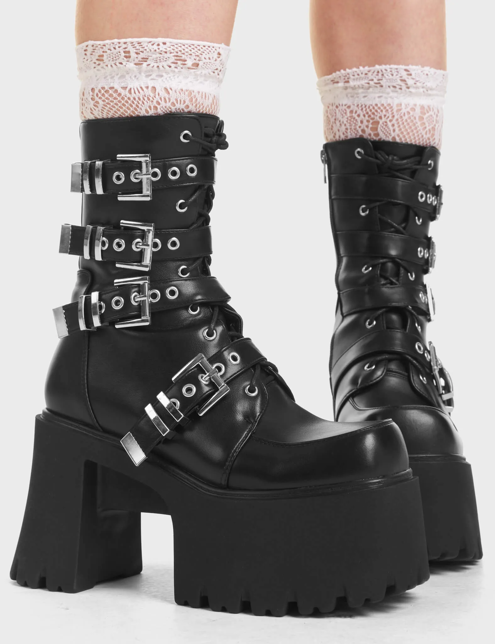 Secret History Chunky Platform Ankle Boots