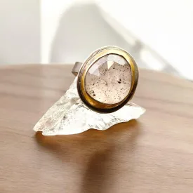 Spotted Tourmaline Statement Ring