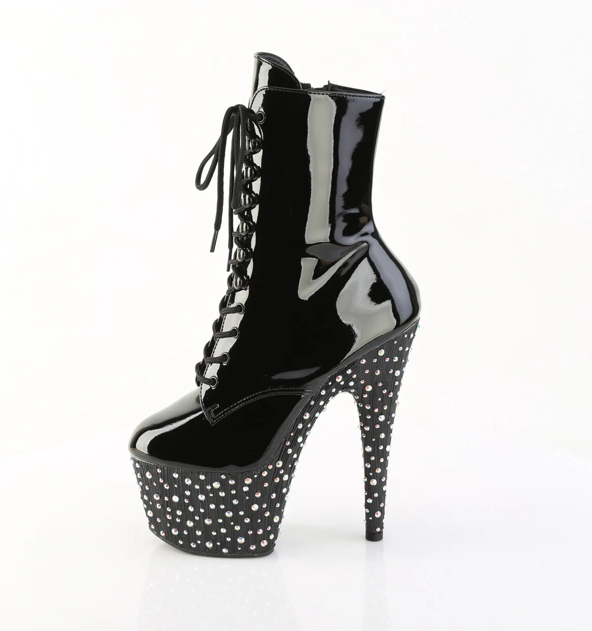 STARDANCE-1020 Glitter Platform Ankle Boots