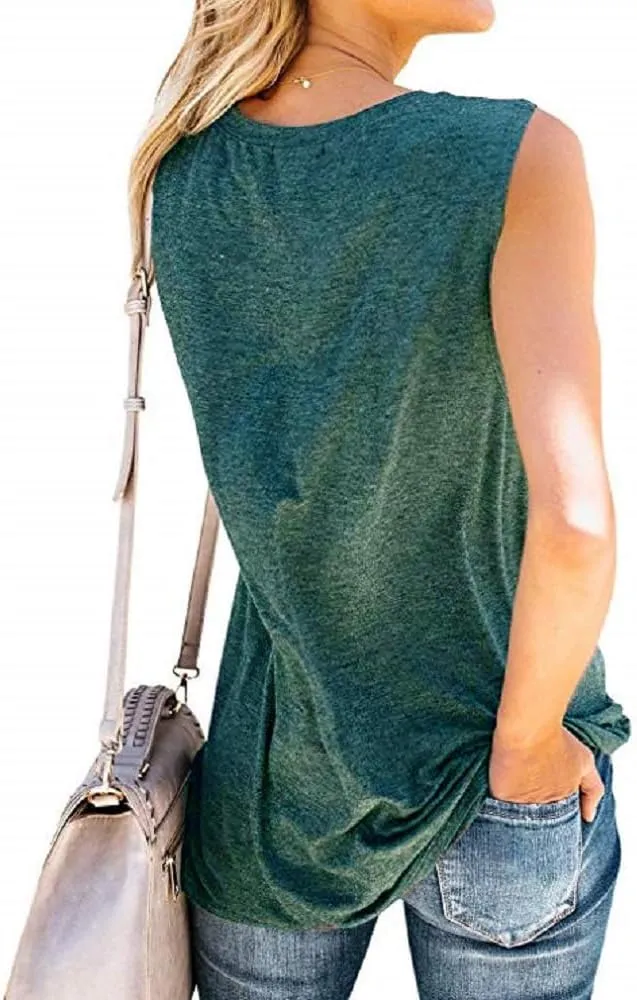 Sunflower Tank Top for Women Sleeveless Summer Tops Cute Flower Graphic Tops