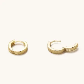 Textured Gold Huggies
