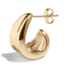 THE AVA HOOP  - 18k gold vermeil