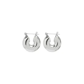 The Mini Donut Hoops- Silver