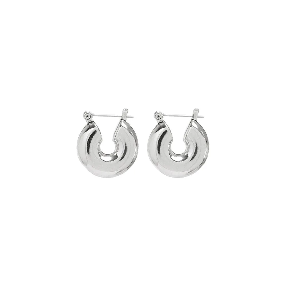 The Mini Donut Hoops- Silver
