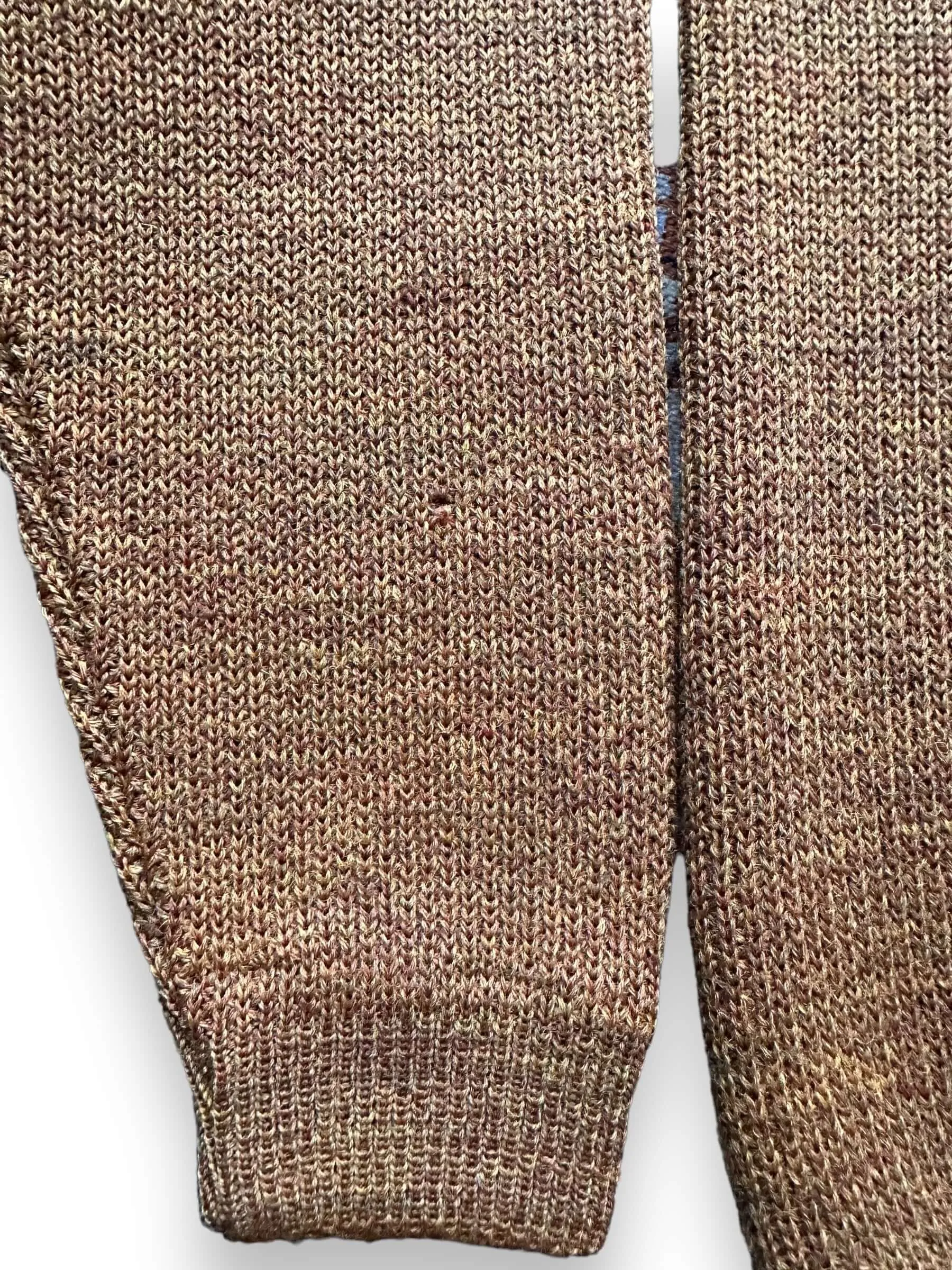 Vintage 1950s Columbia Knit Thunderbird Gold Wool Cardigan SZ S