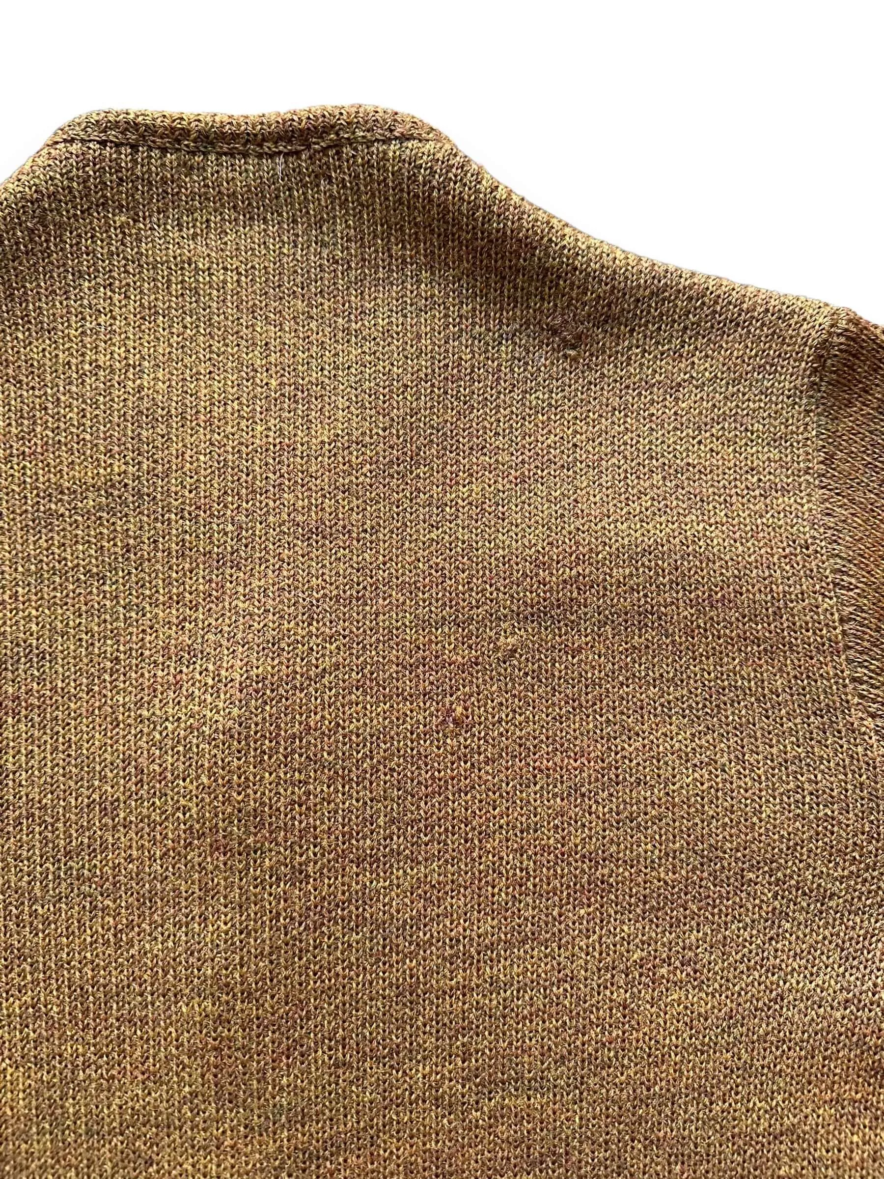 Vintage 1950s Columbia Knit Thunderbird Gold Wool Cardigan SZ S