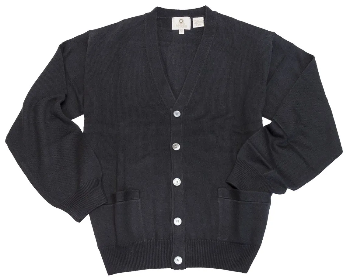 Viyella Button Front Baruffa Merino Wool Sweater