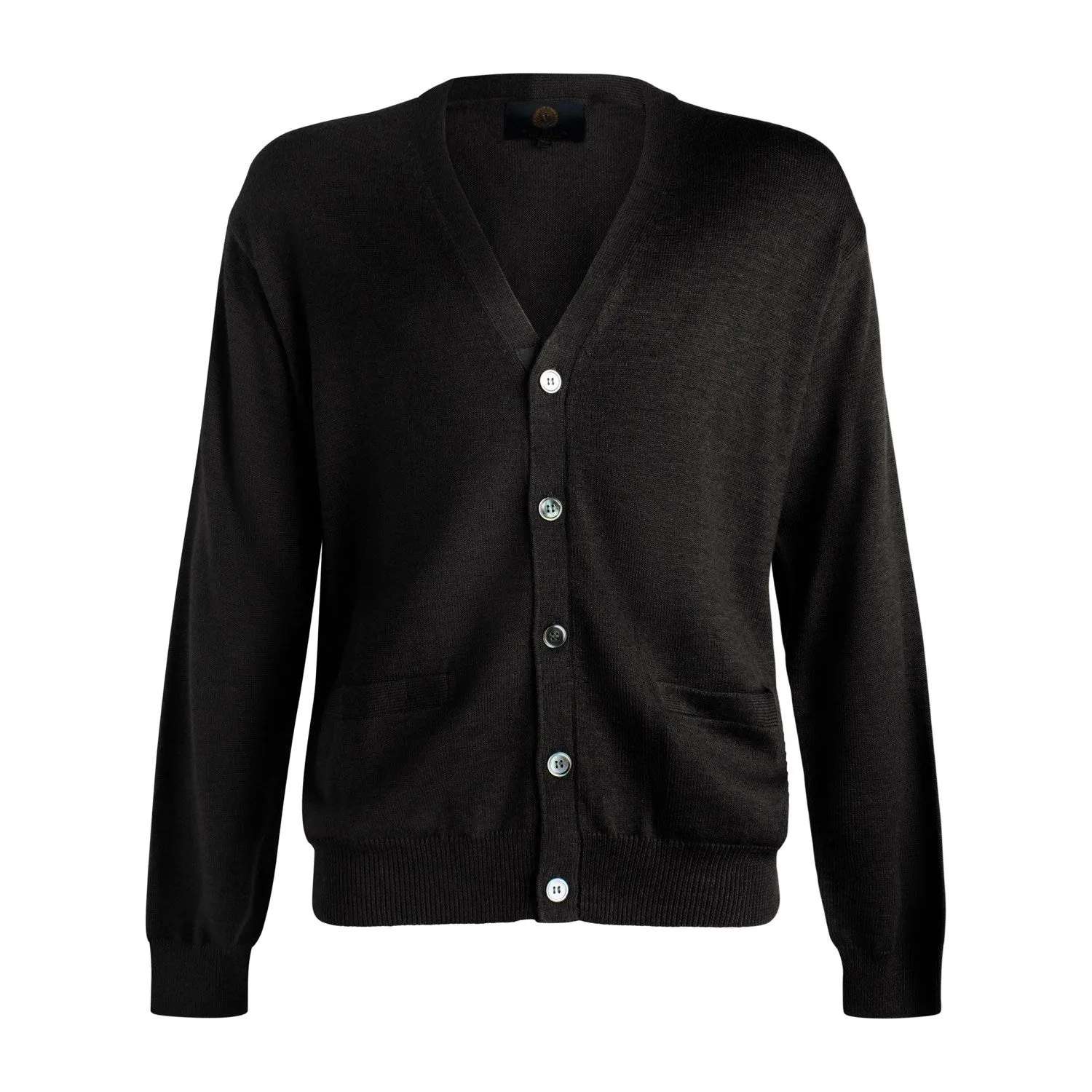 Viyella Button Front Baruffa Merino Wool Sweater
